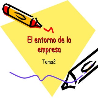 Tema 2. El entorno de la empresa. M...