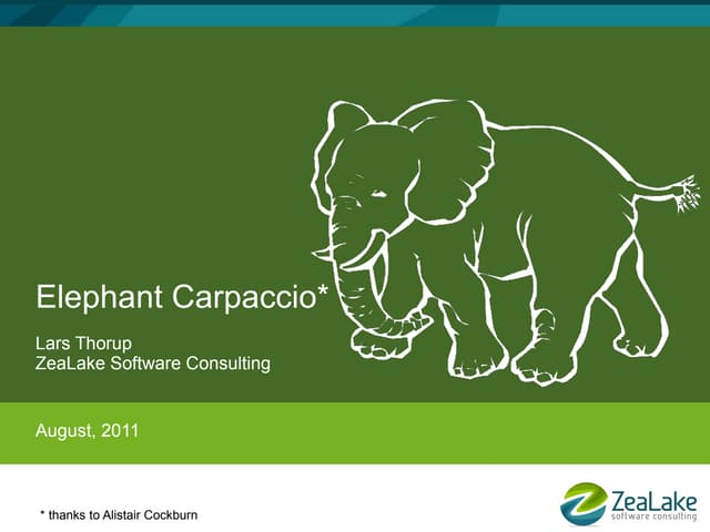 Elephant Carpaccio