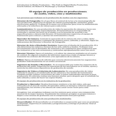 El equipo de producción