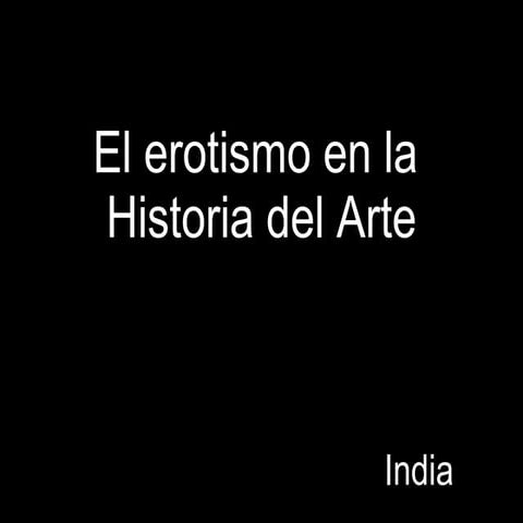 El Erotismo En La India