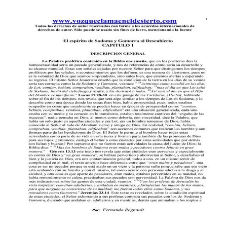 El espiritu de sodoma al descubierto