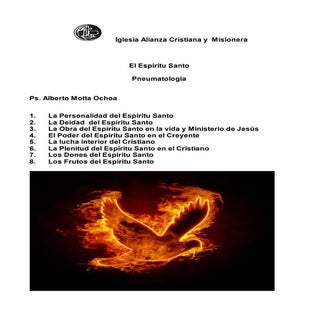El Espiritu Santo Pneumatologia
