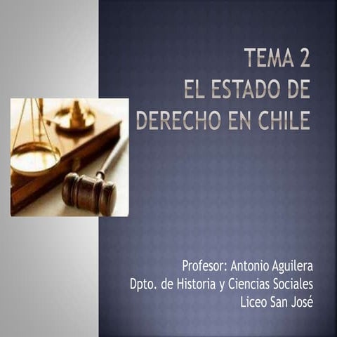 El estado de derecho en chile cuarto medio