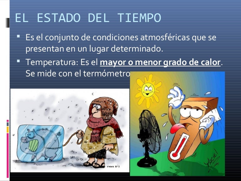El estado del tiempo