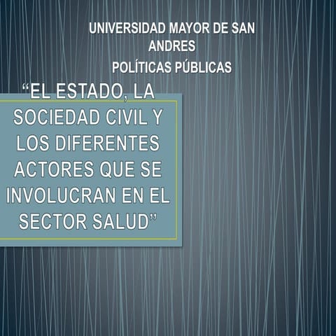 El estado la sociedad