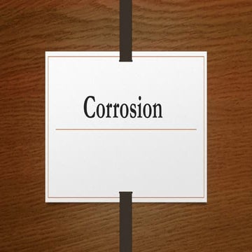 Corrosion 1