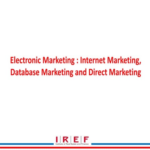 Eletronic marketing