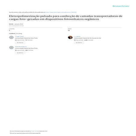 Eletropolimerizacao pulsada para_confeccao_de_cama