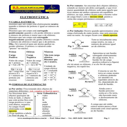 Apostila eletrostática | PDF