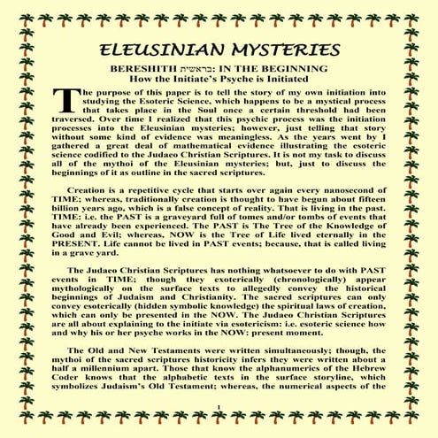 Eleusinian Mysteries