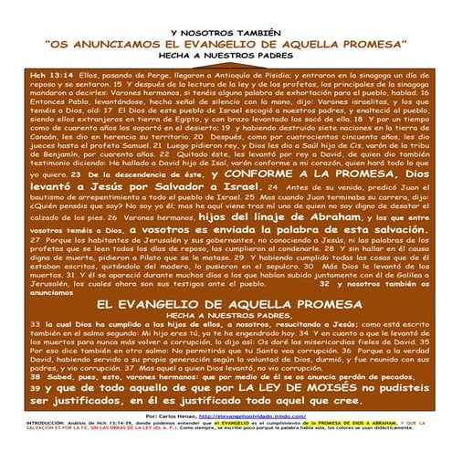 El evangelio de la promesa