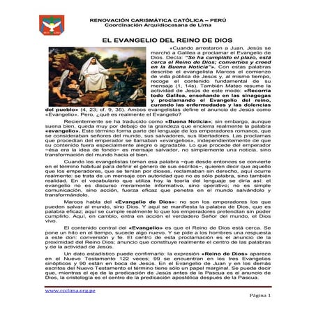 El evangelio del reino de dios | PDF