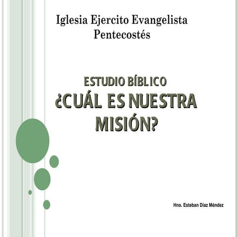 El evangelismo