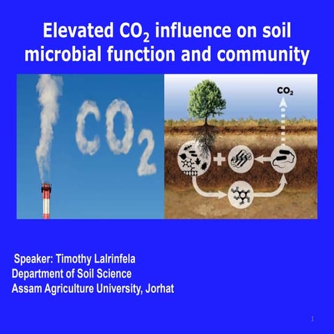 Elevated co2 influence on soil microbes