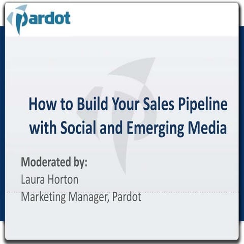 How to build your sales pipeline with social and emerging media