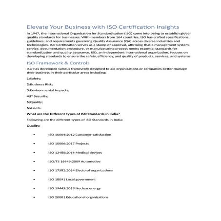 Elevate Your Business with ISO Certification Insights.docx