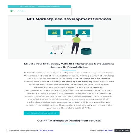 Elevate Your NFT Journey with NFT Marketplace Development Services.pdf