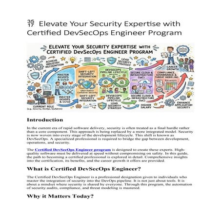 DevSecOPs Summary and Steps involved in Secure SDLC | PDF