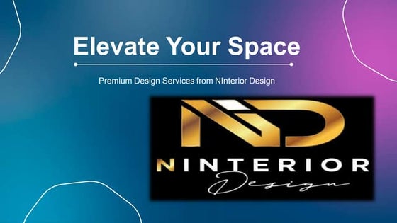 Elevate Your Space with Premium Design Services from NInterior Design