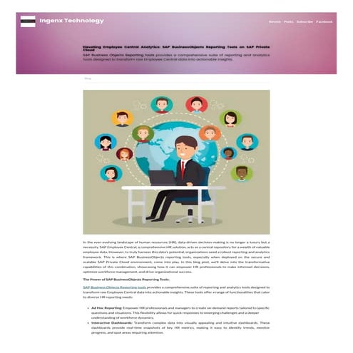 Elevating Employee Central Analytics SAP BusinessObjects Reporting Tools on S...