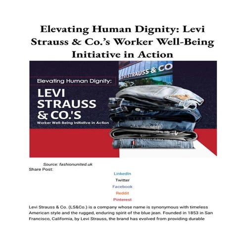 Elevating Human Dignity_ Levi Strauss & Co.’s Worker Well-Being Initiative in...