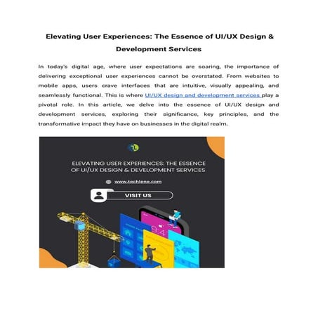 Elevating User Experiences_ The Essence of UI_UX Design & Development ...