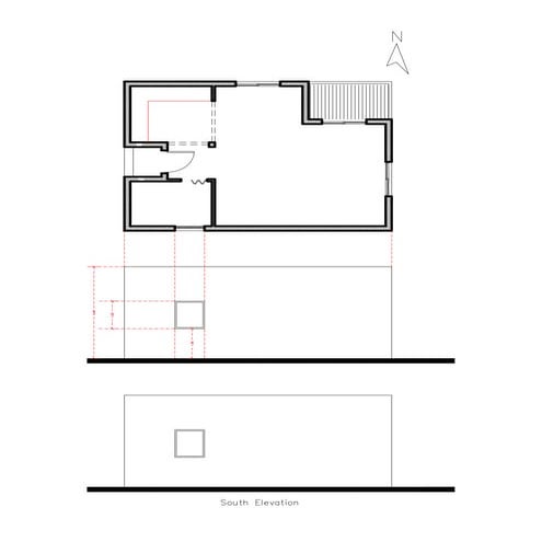 Projection of Elevation & Section
