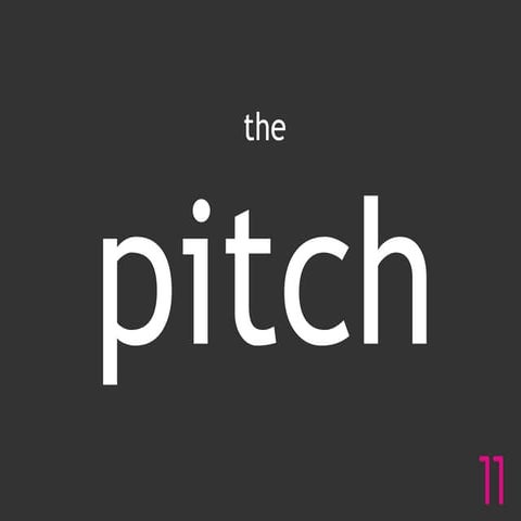 Elevator pitch