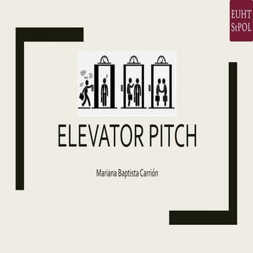 Elevator pitch