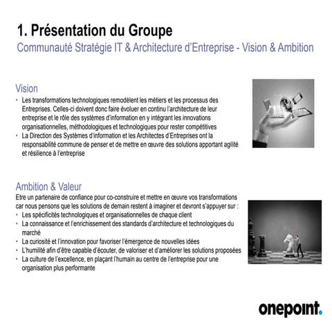Communauté onepoint - Architecture | PPTX