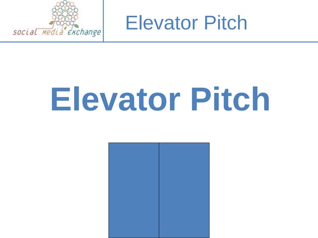 Elevator Pitch