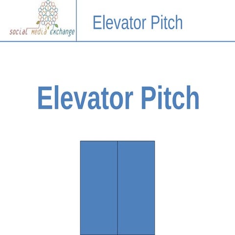 Elevator Pitch