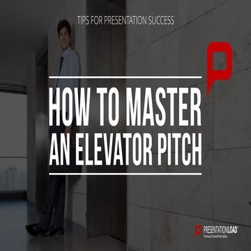 How to master an Elevator Pitch