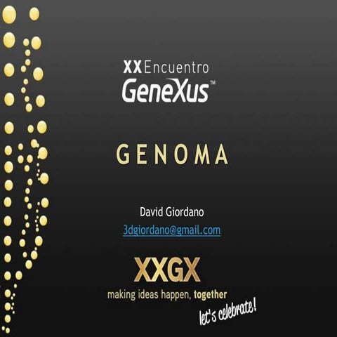 Elevator speech genoma_xxgx