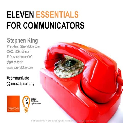 Eleven Essentials for Communicators
