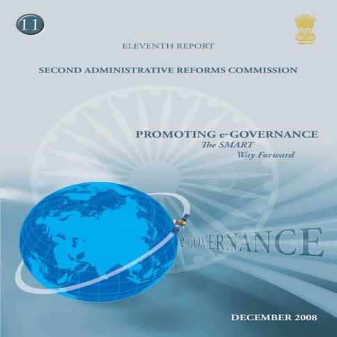 Second ARC(Eleventh report)- promoting e-governance-The SMART Way Forward