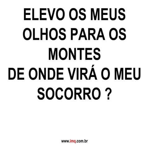 Elevo Os Meus Olhos Ppt