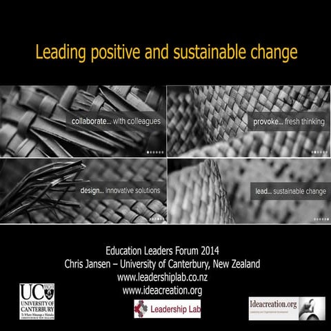 ELF14 Leading positive and sustainable change  Chris Jansen UC
