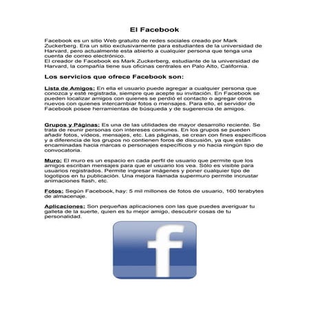 El facebook