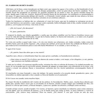 El fardo de rubén darío