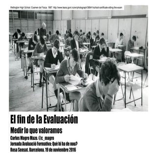 El fin de la evaluación