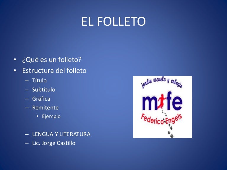 El folleto