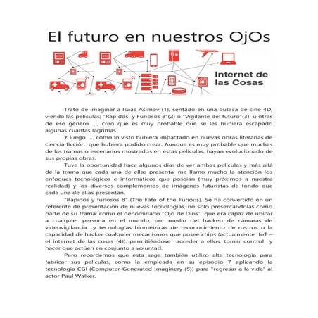 El futuro en nuestros ojos