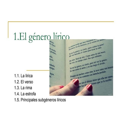 El género lírico