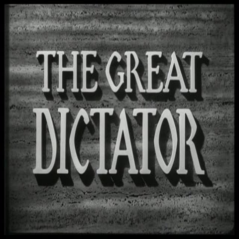 "El Gran Dictador" de Charles Chaplin