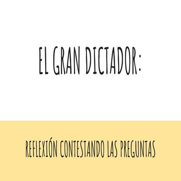 El gran dictador 