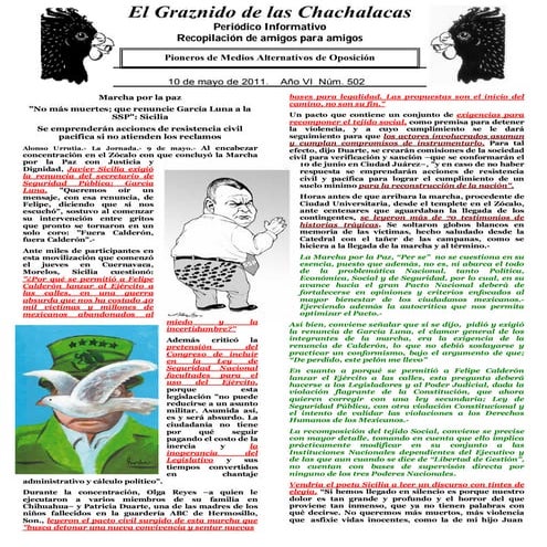 El graznido de las chachalacas 502