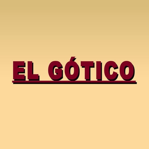 El gótico