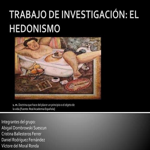 El hedonismo