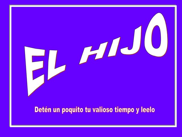 +El hijo mensaje_